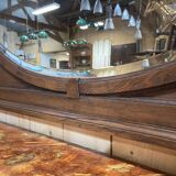 Oak mirror from the early 20th century.