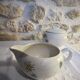 Sugar bowl and earthenware milk pot The stars - French potteries