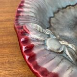 Large East German pottery bowl from the mid-century GDR by Strehla Keramik, 1960s.