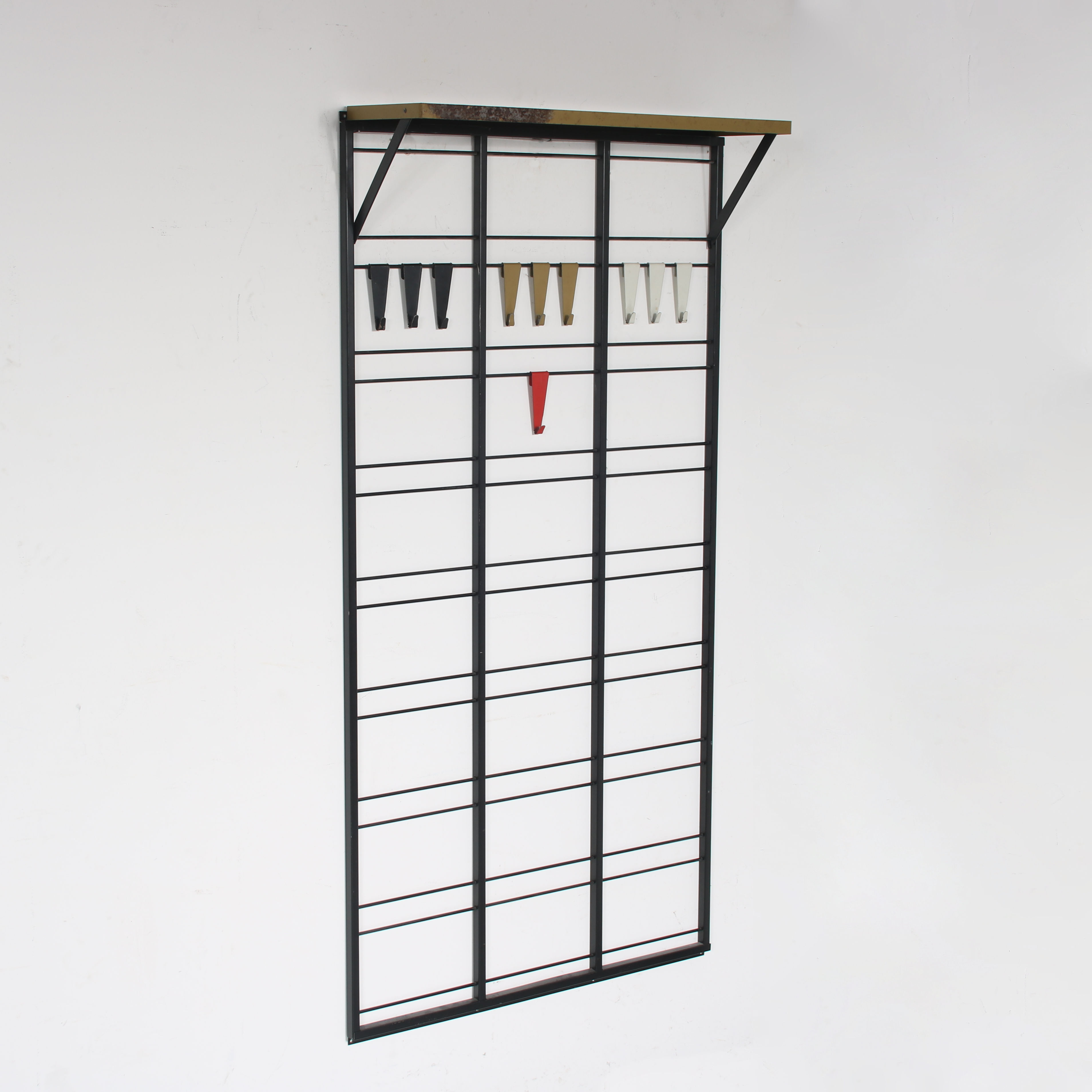 1950s “Tone Ladder” Coat rack by Coen de Vries for Pilastro, Netherlands