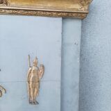 Empire trumeau mirror in wood and stucco