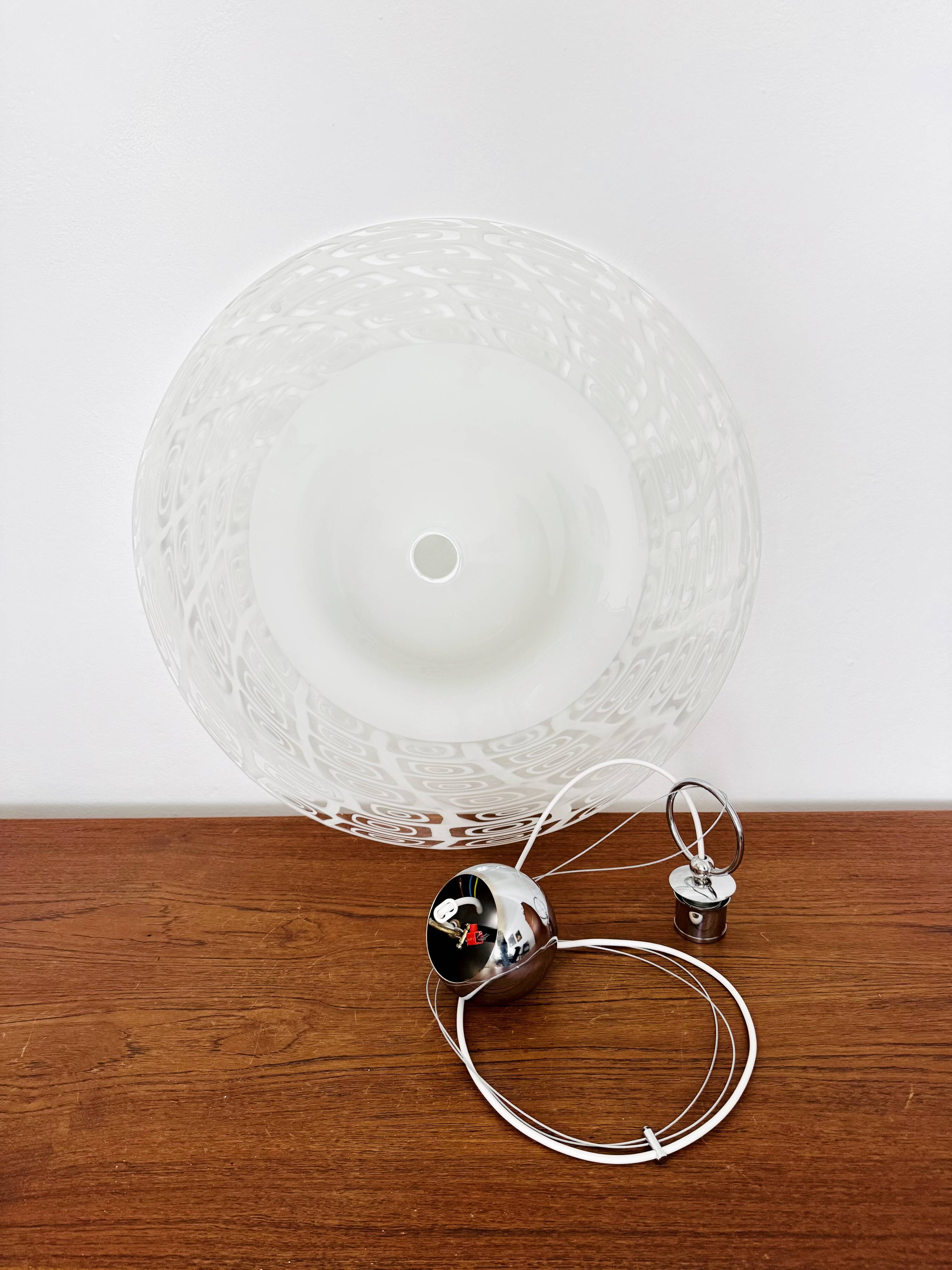 Large Murano Glass Pendant Lamp