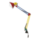 Lampe architecte, articulée, multicolore, postmoderne, 1980