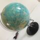 Globe earth bright black vintage