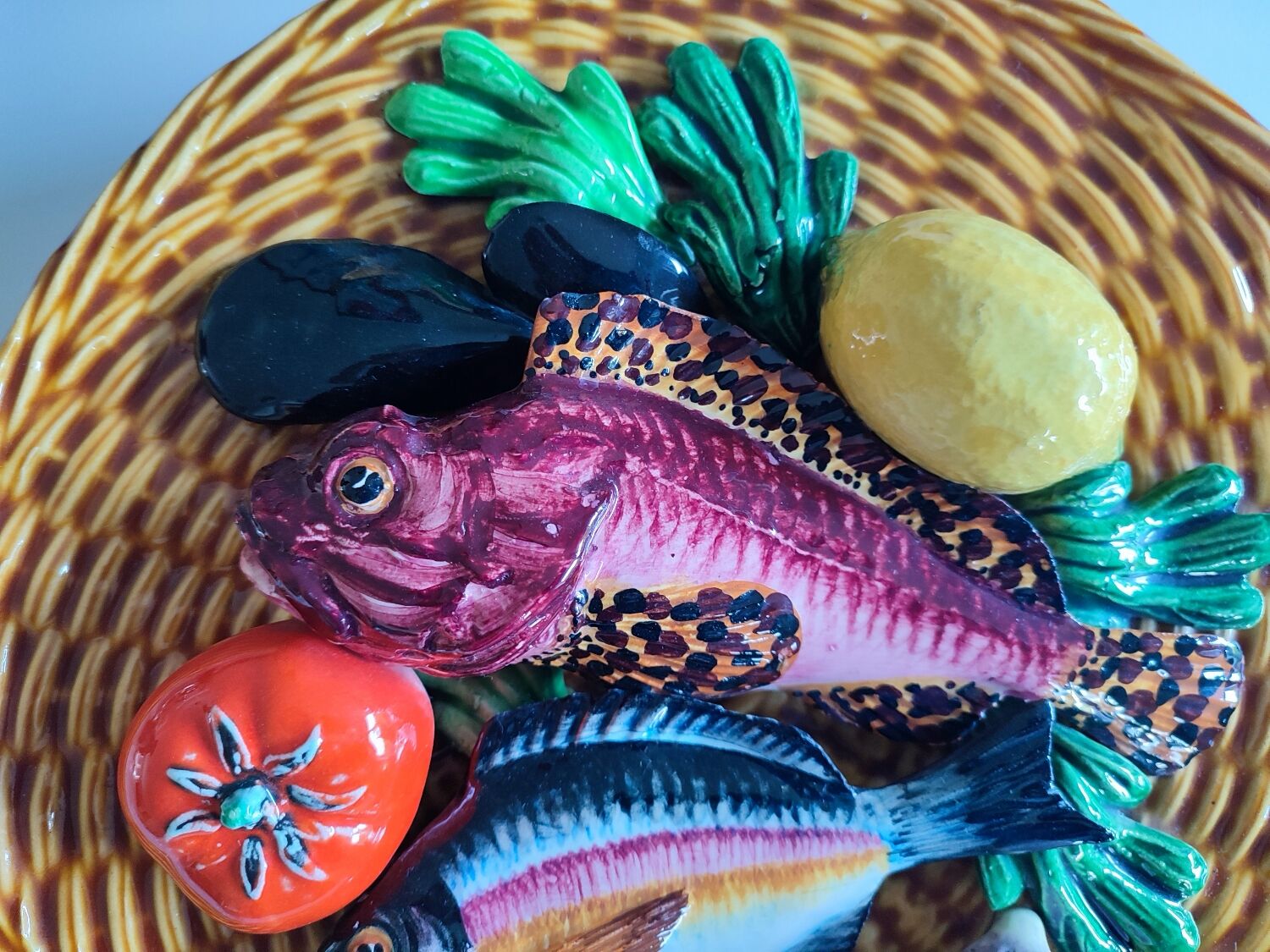 Assiette céramique Lamarche Vallauris