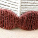 1970s two-tone wool pendant light, Germany