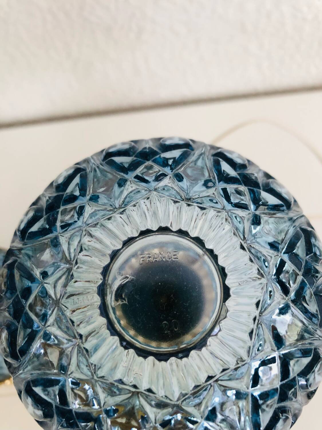 Paire de lampes en verre style Hollywood Regency, circa 1960