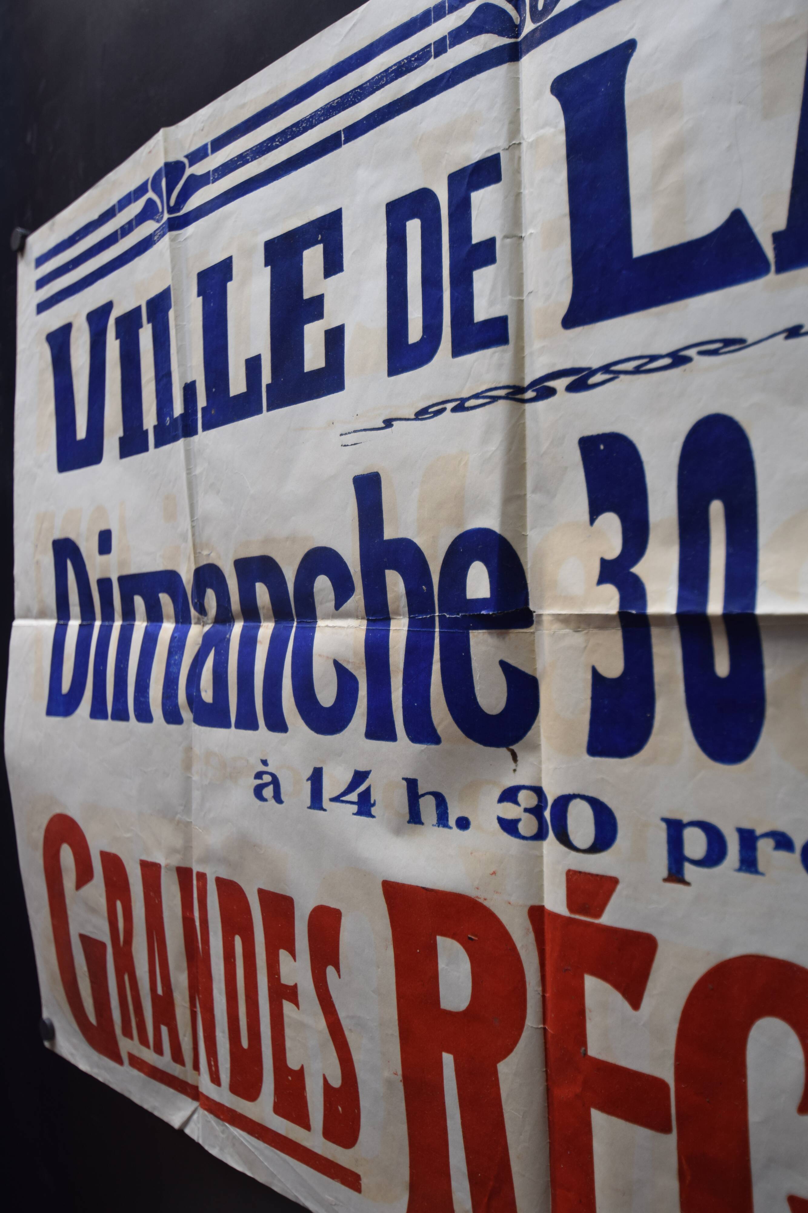 Poster "Great Regatta" - City of Langon - 1937