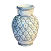 Vase artisanal bombé Kasbah Tazarine Gris