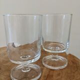 Stemmed glasses 70s crystal water