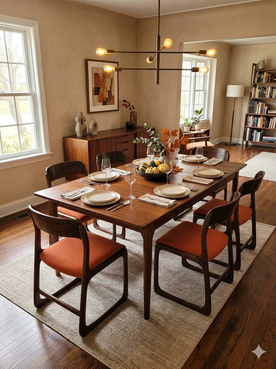 6 Baumann sled chairs in rosewood from the 1960s.