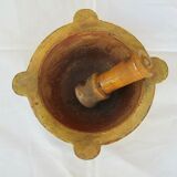 Mortar and its pestle - ceramic Vallauris