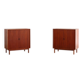 Set of 2 teak highboards by Hvidt & Mølgaard-Nielsen for Sorborg