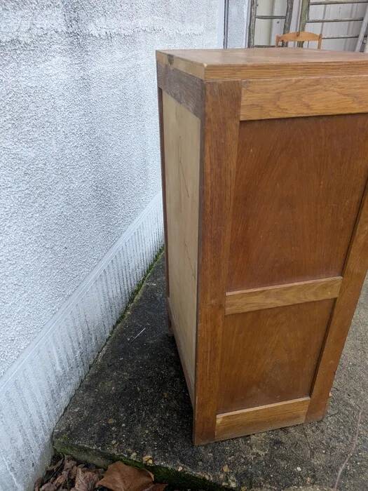 Filing cabinet, tambour door cabinet