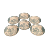Suite of 6 coasters cup Schweppes Bitter Lemon earthenware from Gien