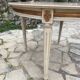 Louis XVI style round table in painted wood