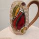 Luigi Santi vase with handle, 1970s