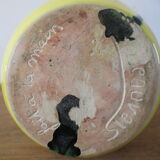 Free form vase signed Beauvais 70s