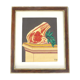 Painting, naïve painting signed: Still life, butcher's piece, 60s
