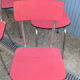 Set 4 chaises formica rouge