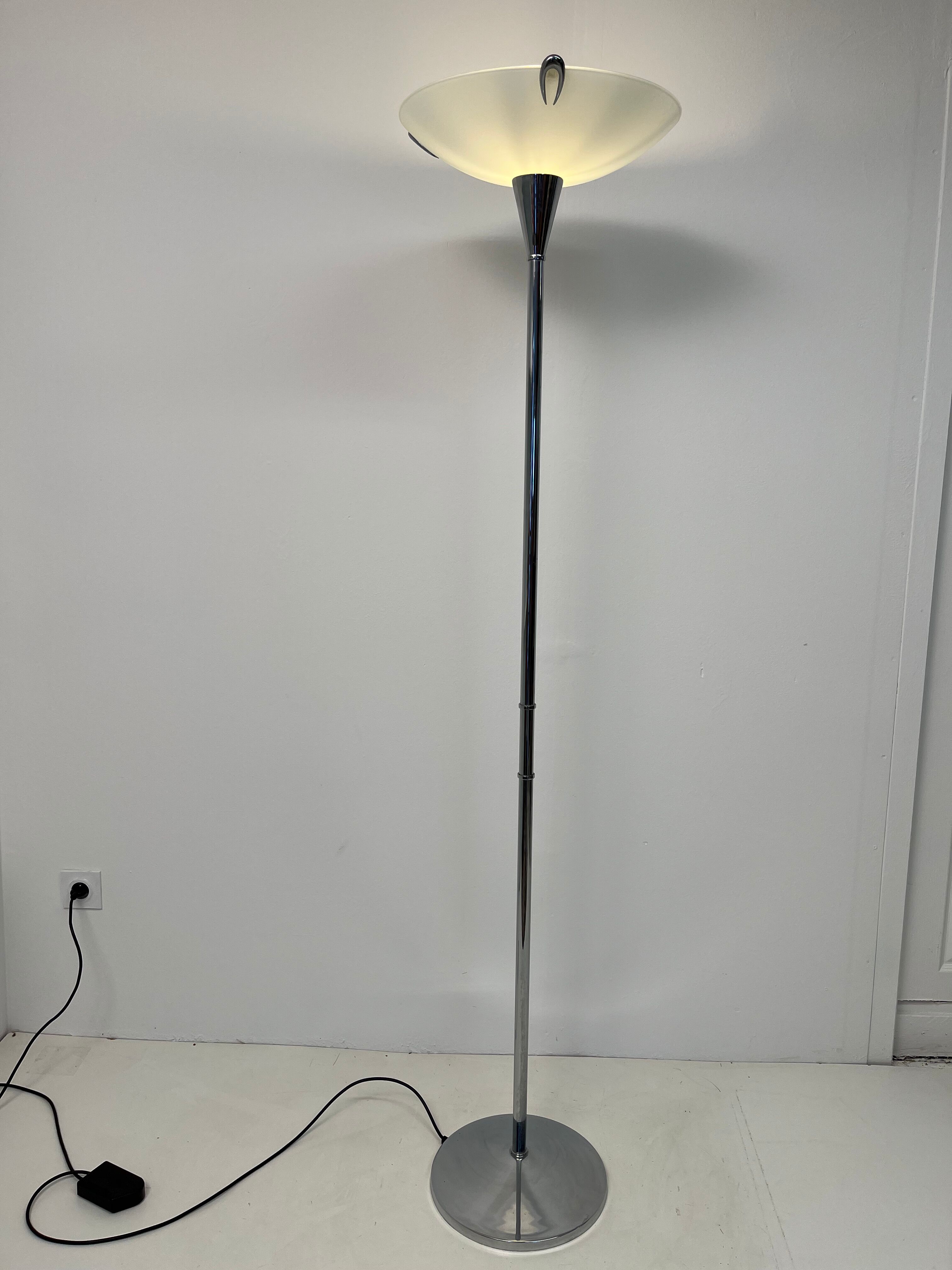 Vintage chrome floor lamp