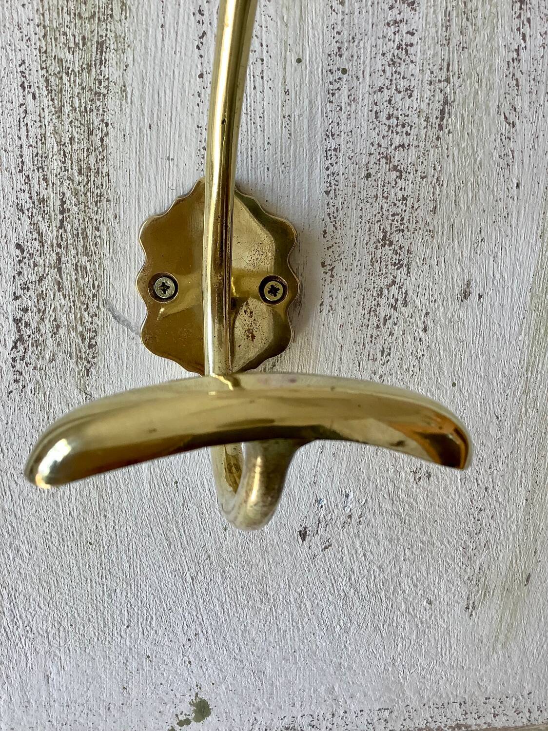 Brass coat rack or coat hook