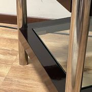 Modern coffee table with glass shelves, 1970s