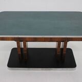 1930s Art Deco Dining Table in Walnut, Czechoslovakia