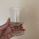 7 vintage Luminarc style wine glasses