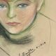 Pastel, portrait of a young adolescent signed L. Mayer, 20th century