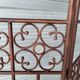 Screen partition wall made of glass and wrought iron