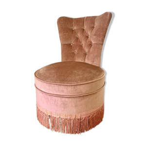 fauteuil crapaud rose