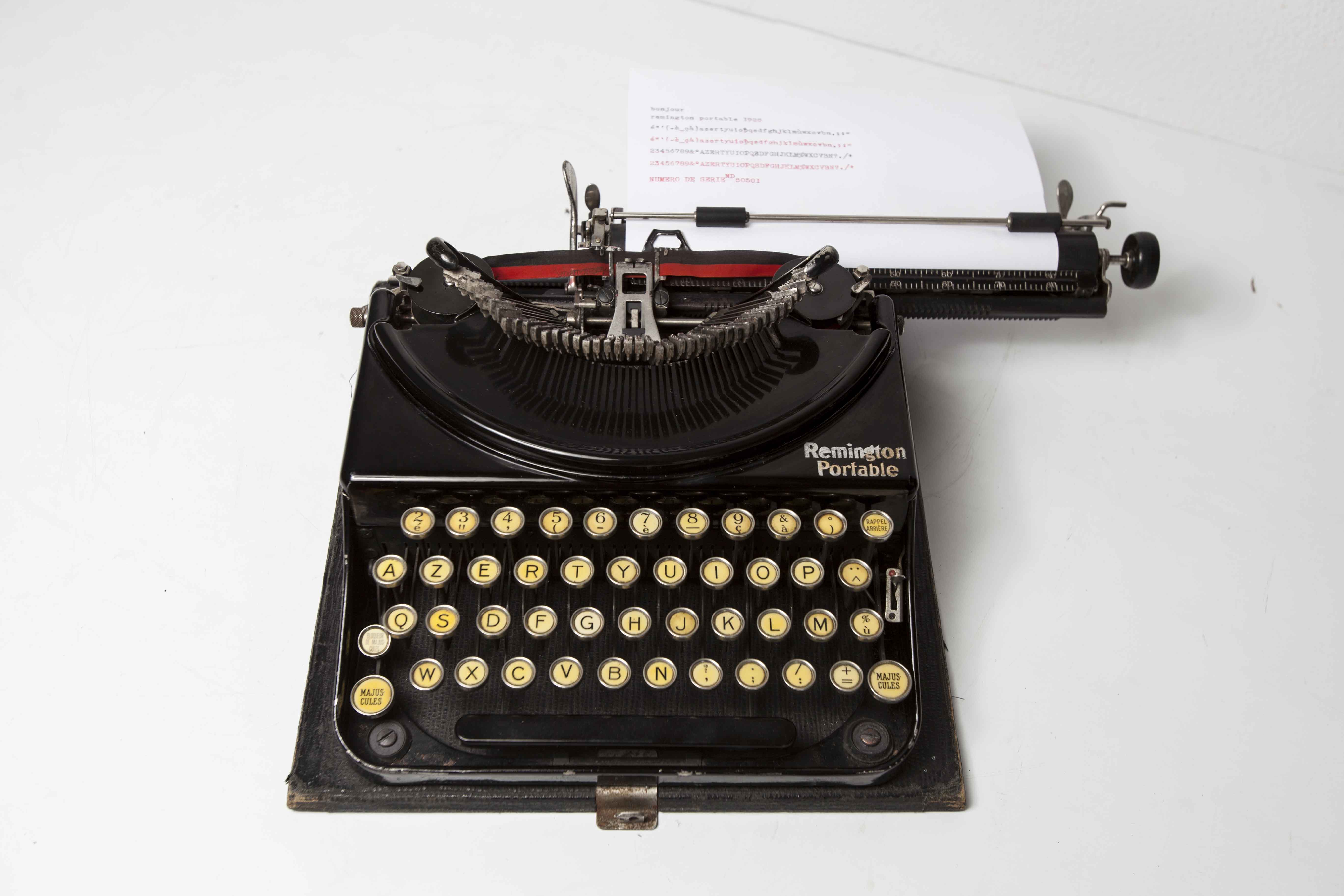 Revised Remington Portable Typewriter and New Ribbon