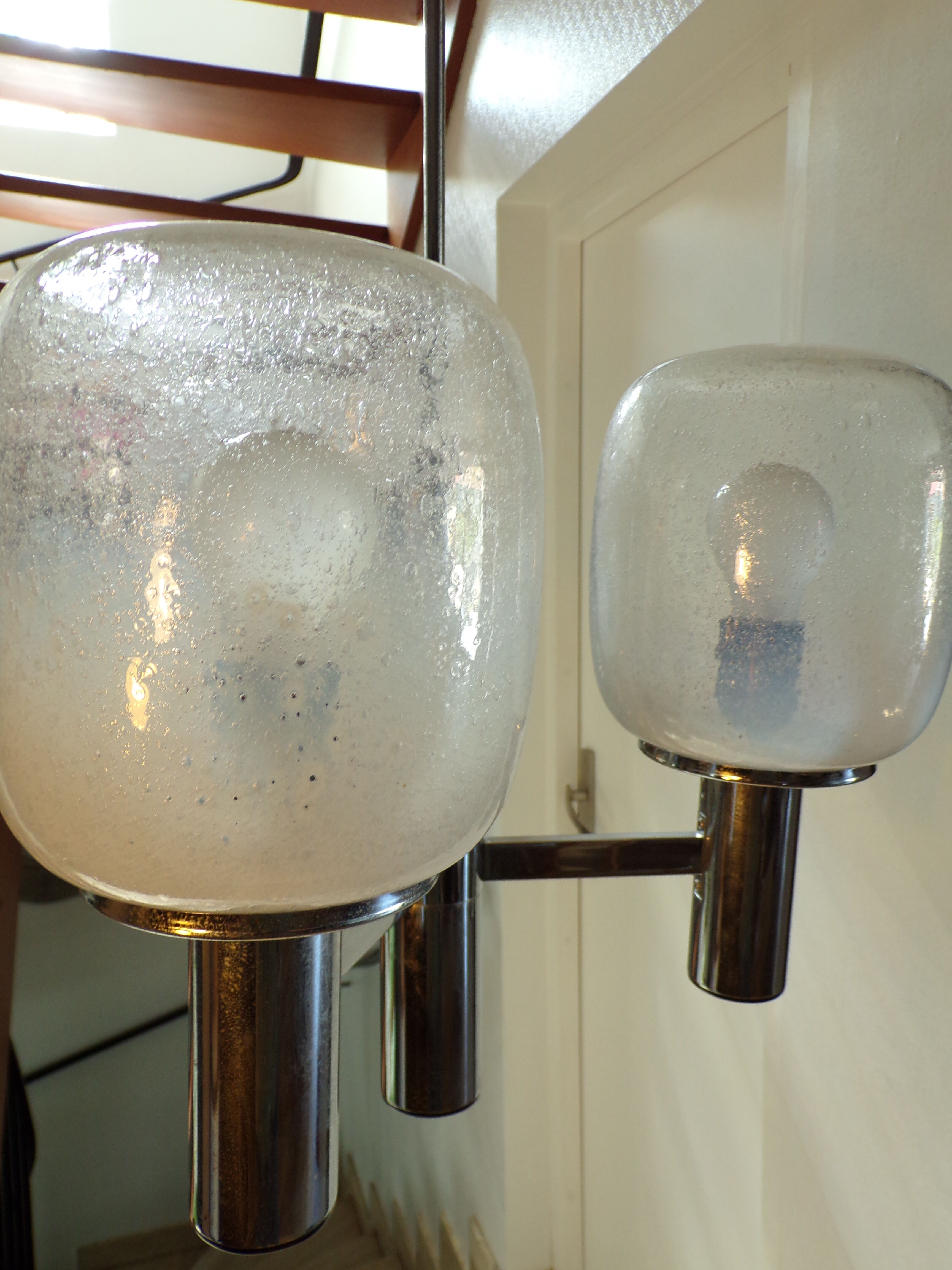 Suspension 1970 Targetti Sankey 3 feux