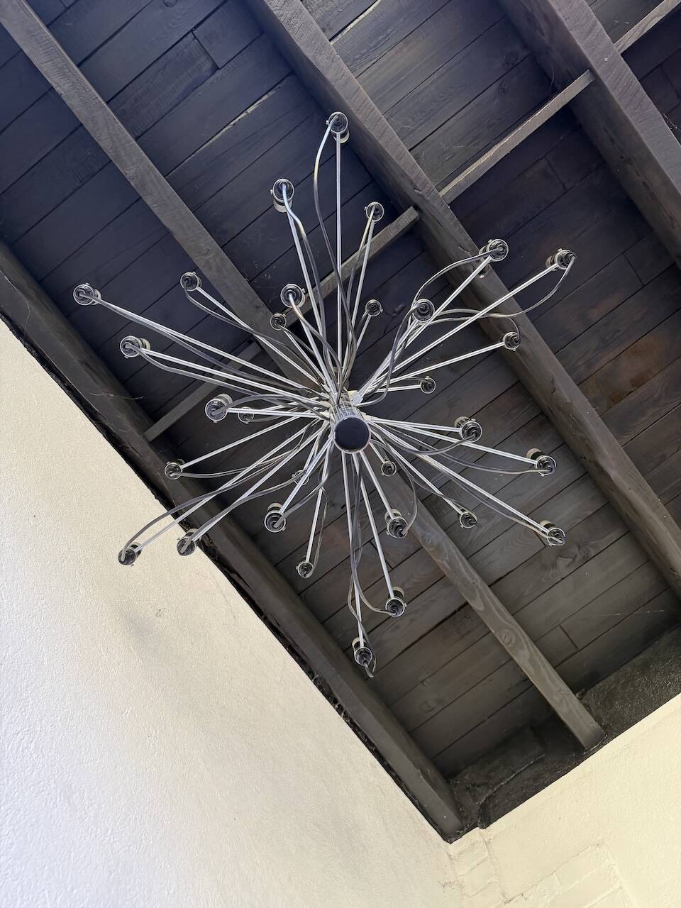 Lustre suspension Gino Sarfatti for Arteluce 30 lights model 2097 from the 1960s.