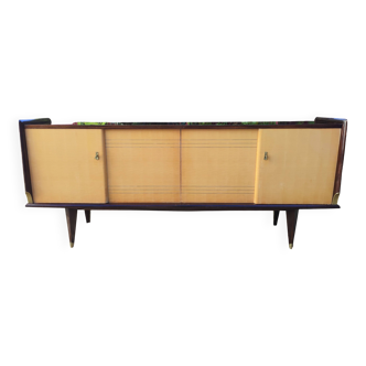 Enfilade buffet 4 portes - Design Français Mid-Century Luxe Années 50-60