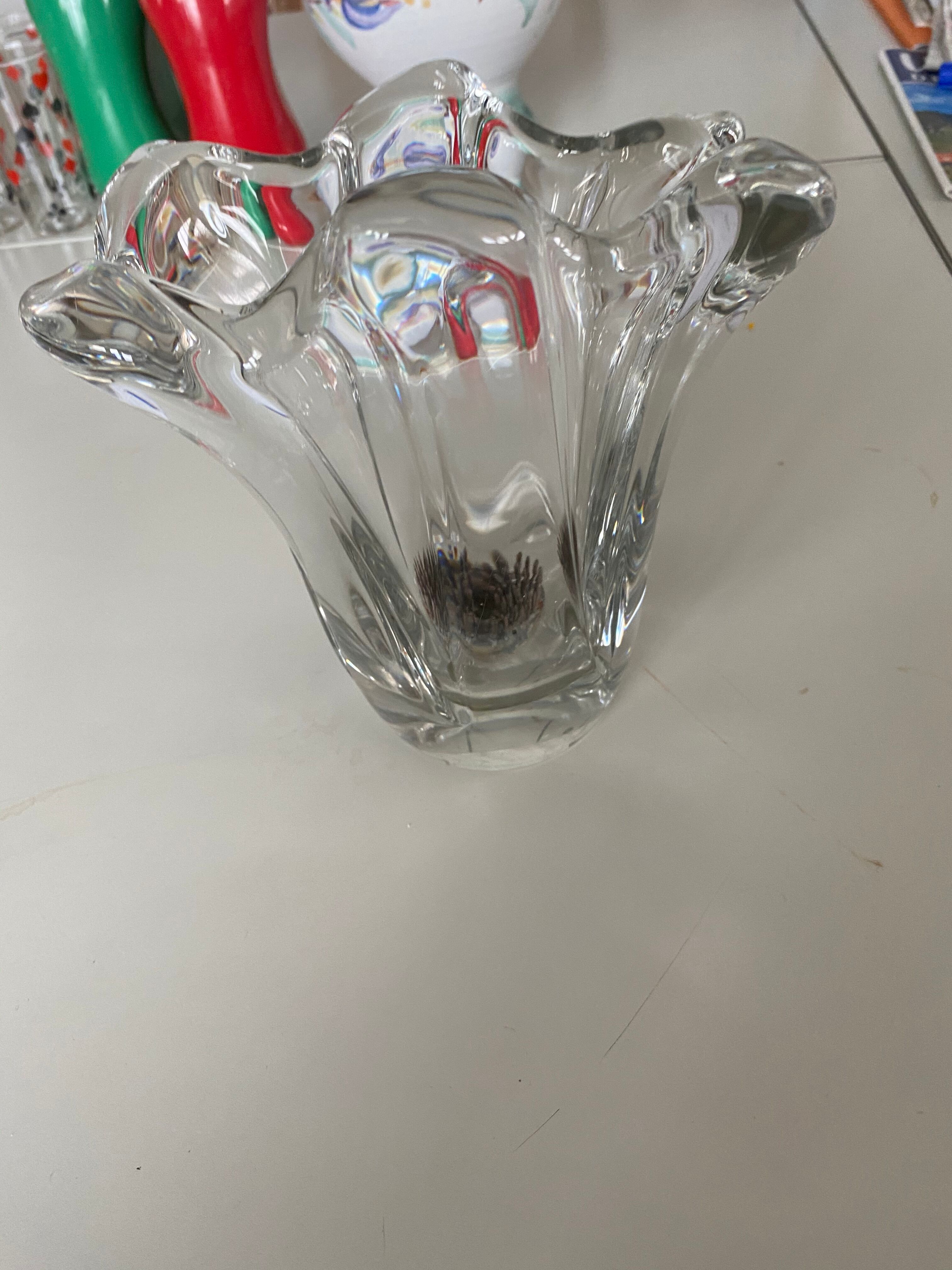 Crystal Daum France vase