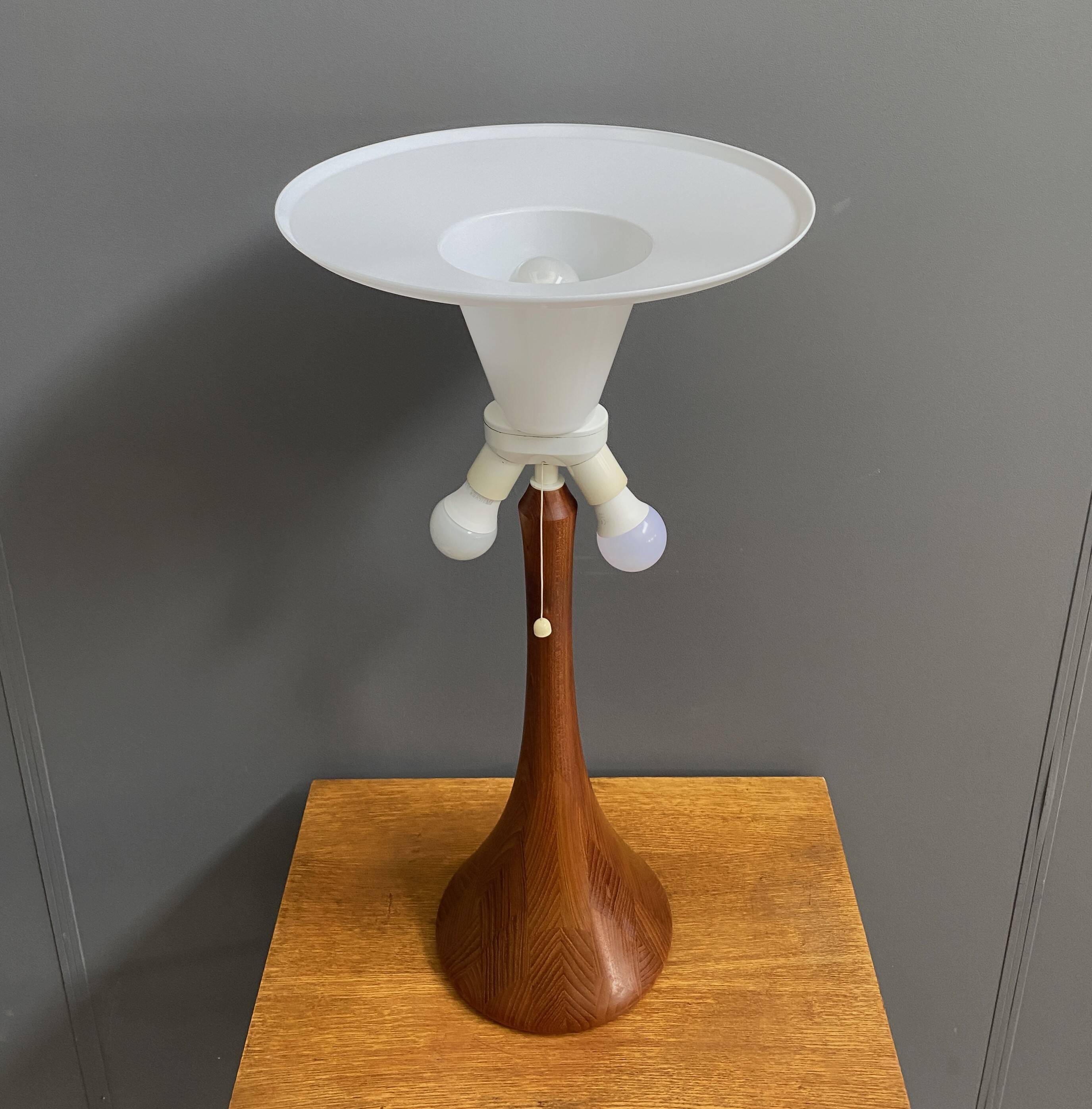 Teak table lamp by Domus model 7442, 1970s