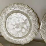 Mother-of-pearl and brass plates