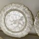 Assiettes nacre et laiton