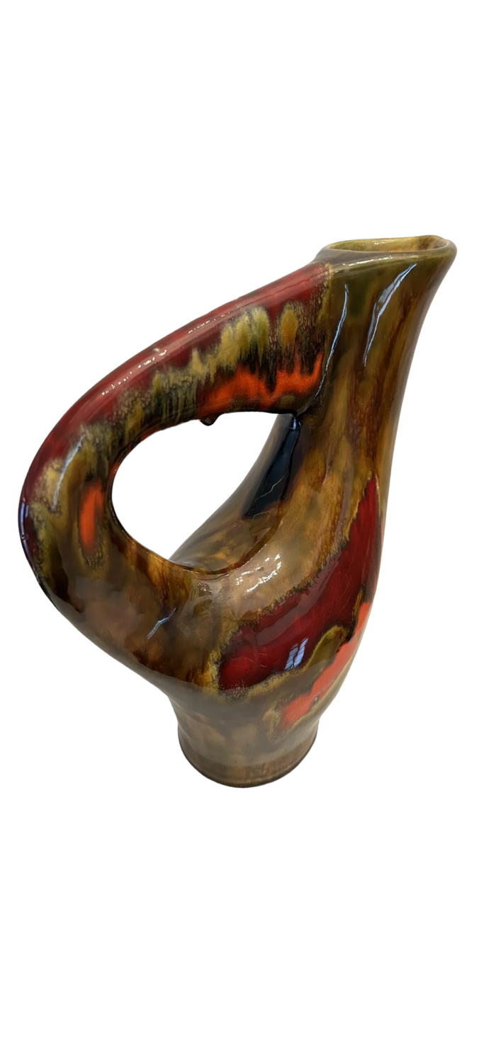 Ceramic vase 60,70s, le brusc, pottery of the var, vintage