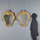 Antique baroque mirrors in carved wood, Italy, 19th century.