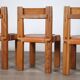 Set of 6 Pierre Chapo S11 Dining Chairs, France, 1960s
