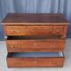 Secretary commode with a cross design from the Restoration period in walnut.