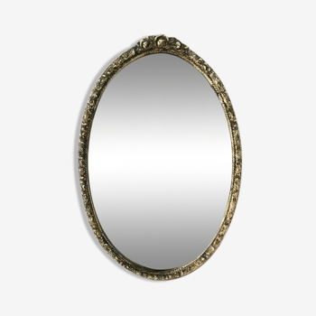 Miroir ovale avec cadre - 48x32cm