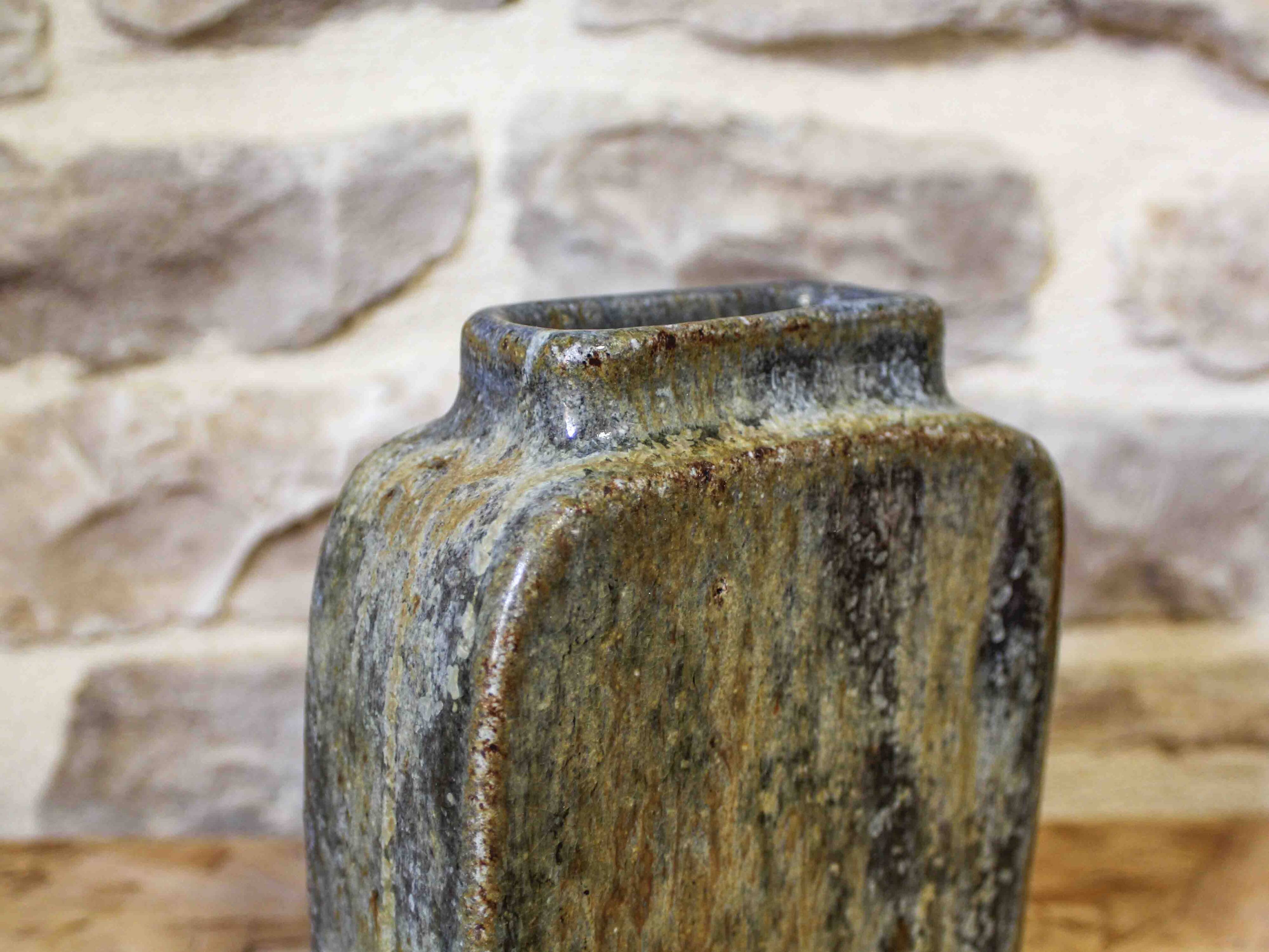Glazed stoneware vase by Clauss Tittmann