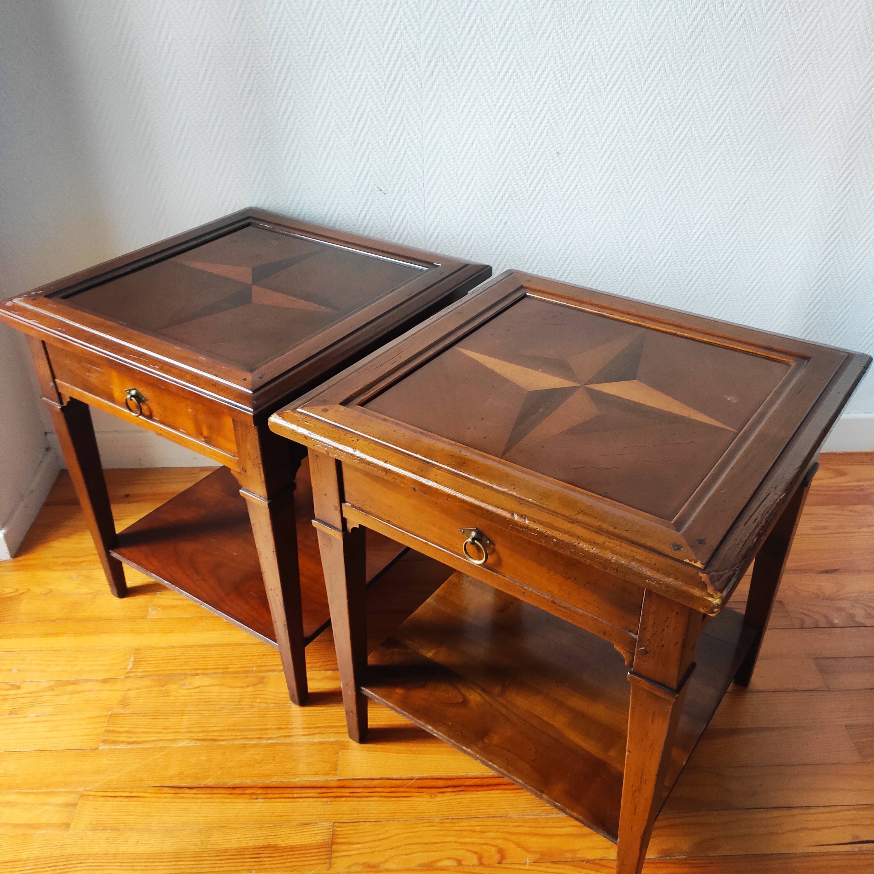 Pair of side tables, made in France