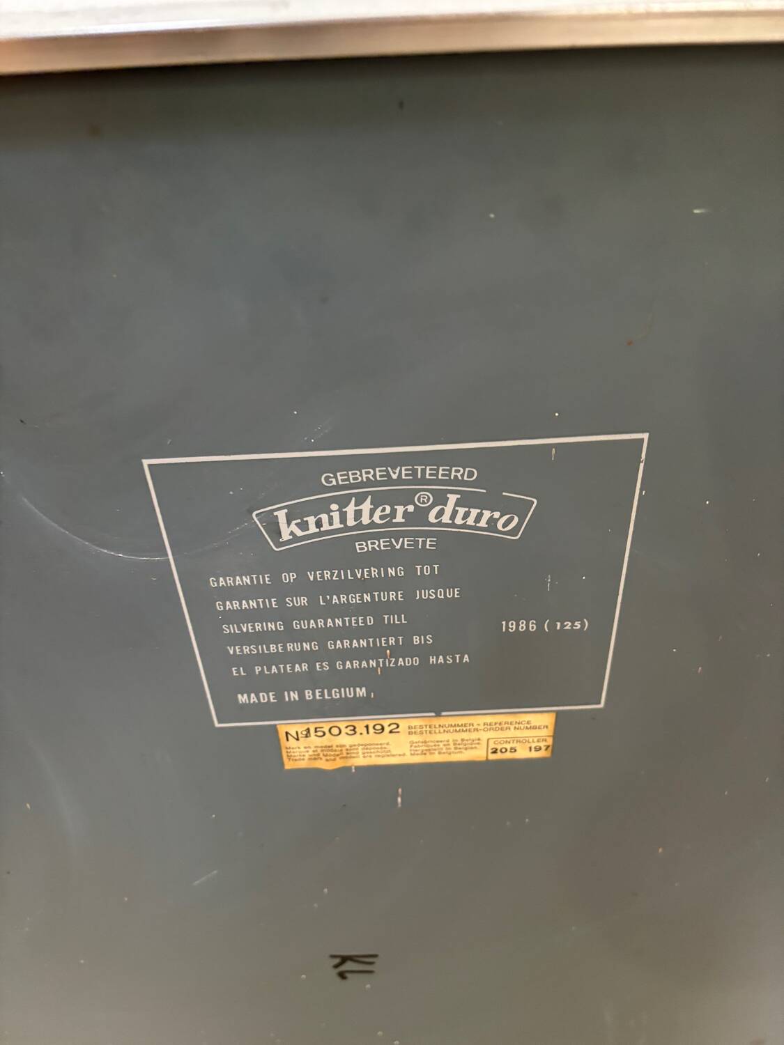 Vintage smoked and natural mirror 1970