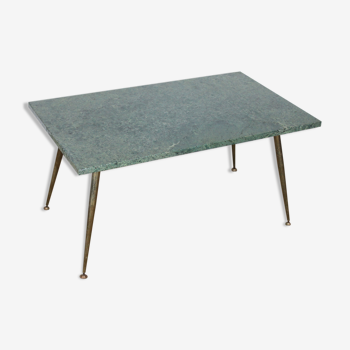 Table basse avec plateau en marbre vert