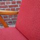 Pair of czechoslovak armchairs red compass feet annee 60